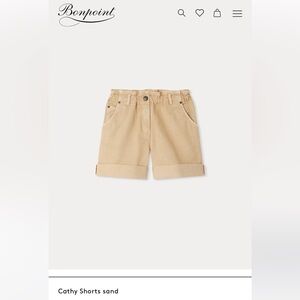 Brand new - bonpoint shorts girls - beige size 6